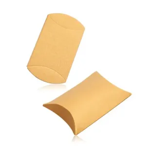 Upominkowe pudełko z papieru, gładka powierzchnia, lśniący odcień - Kolor: Złoty