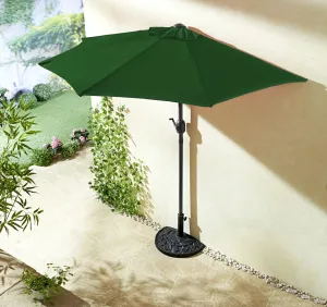 Półokrągły parasol przeciwsłoneczn - zielony