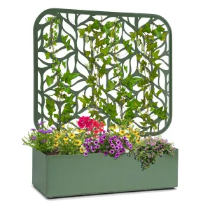 Blumfeldt Almere, pojemnik na rośliny i podpora do pnączy w zestawie, 110 x 140 x 40 cm, metal, do użytku wewnętrznego/zewnętrznego #475406