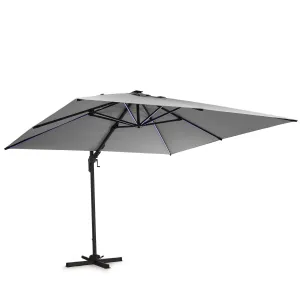 Blumfeldt Arles, parasol ogrodowy, 300 x 300 cm, poliester, UPF 50+, wodoodporny, światło LED #433532