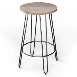 Blumfeldt Hamilton, stolik bistro, Ø 60 cm, drewno, stalowa rama #539144