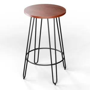 Blumfeldt Hamilton, stolik bistro, Ø 60 cm, drewno, stalowa rama #539145