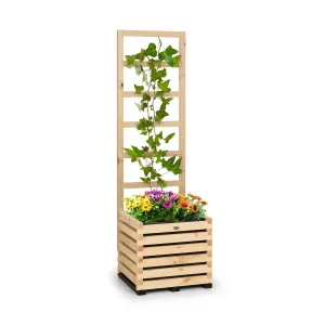 Blumfeldt Modu Grow 50, zestaw: podwyższona grządka i pergola, 50 x 151 x 45 cm, drewno sosnowe, folia bąbelkowa