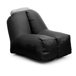 Blumfeldt Airchair fotel dmuchany 80x80x100cm plecak do prania poliester czarny
