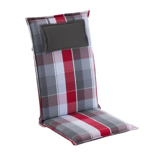 Blumfeldt Donau, poduszka na krzesło ogrodowe z wysokim oparciem, poduszka na fotel ogrodowy, poliester, 50 x 120 x 6 cm #92566