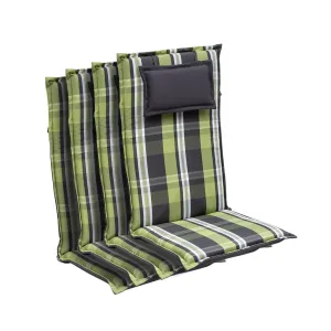 Blumfeldt Donau, poduszka na krzesło ogrodowe z wysokim oparciem, poduszka na fotel ogrodowy, poliester, 50 x 120 x 6 cm #92868