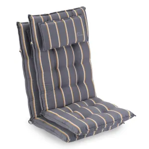 Blumfeldt Sylt, poduszka na krzesło ogrodowe z wysokim oparciem, poduszka na fotel ogrodowy, poliester, 50 x 120 x 9 cm #92545