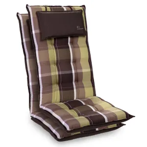 Blumfeldt Sylt, poduszka na krzesło ogrodowe z wysokim oparciem, poduszka na fotel ogrodowy, poliester, 50 x 120 x 9 cm #92541