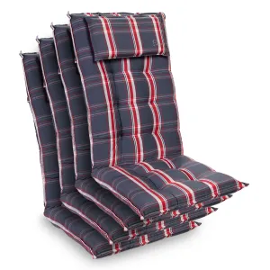 Blumfeldt Sylt, poduszka na krzesło ogrodowe z wysokim oparciem, poduszka na fotel ogrodowy, poliester, 50 x 120 x 9 cm #92525