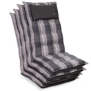 Blumfeldt Sylt, poduszka na krzesło ogrodowe z wysokim oparciem, poduszka na fotel ogrodowy, poliester, 50 x 120 x 9 cm #92535