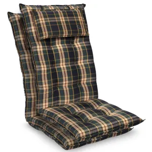 Blumfeldt Sylt, poduszka na krzesło ogrodowe z wysokim oparciem, poduszka na fotel ogrodowy, poliester, 50 x 120 x 9 cm #92527
