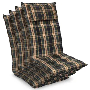 Blumfeldt Sylt, poduszka na krzesło ogrodowe z wysokim oparciem, poduszka na fotel ogrodowy, poliester, 50 x 120 x 9 cm #92536