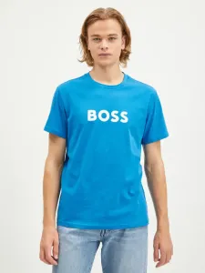 BOSS Koszulka Niebieski