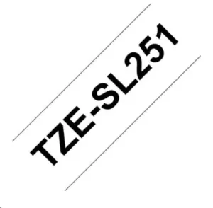Brother TZ-SL251 / TZe-SL251, 24mm x 8m, czarny druk / biały podkład, taśma oryginalna