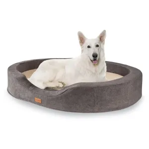 Brunolie Lotte, legowisko dla psa, łóżko, możliwość prania, ortopedyczne, antypoślizgowe, oddychające, pianka z pamięcią kształtu, rozmiar XL (120 x 20 x 100 cm)