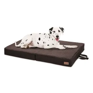 Brunolie Paco, legowisko dla psa, możliwość prania, ortopedyczne, antypoślizgowe, oddychające, składane, pianka z pamięcią kształtu, rozmiar L (100 x 10 x 70 cm) #450679