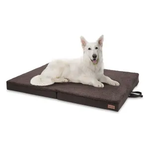 Brunolie Paco, legowisko dla psa, możliwość prania, ortopedyczne, antypoślizgowe, oddychające, składane, pianka z pamięcią kształtu, rozmiar XL (120 x 10 x 85 cm) #92651