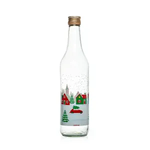Cerve Szklana butelka z zakrętką Snow Village 0,5 l