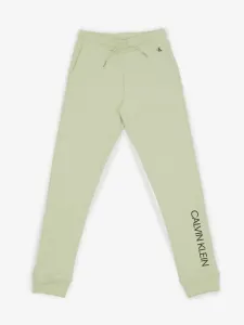 Calvin Klein Jeans Spodnie dresowe dziecięce Zielony #343201