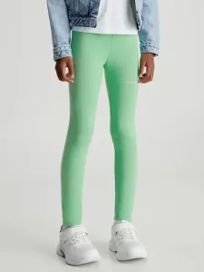 Calvin Klein Jeans Legginsy dziecięce Zielony #333429