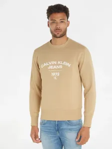Calvin Klein Jeans Sweter Beżowy
