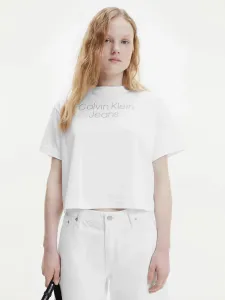 Calvin Klein Jeans Koszulka Biały #209129
