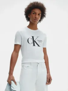 Calvin Klein Jeans Koszulka Biały #325184