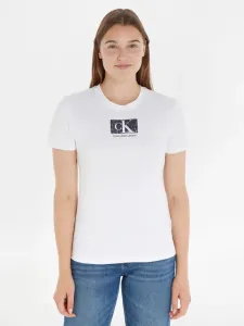 Calvin Klein Jeans Koszulka Biały #470963
