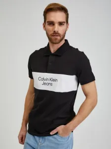 Calvin Klein Jeans Polo Koszulka Czarny