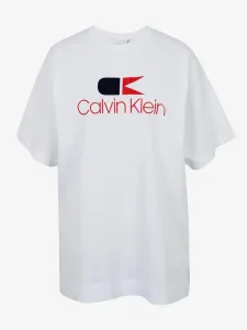 Calvin Klein Jeans Vintage Logo Large Koszulka Biały #391906
