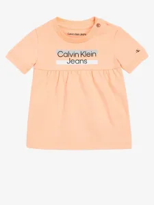 Calvin Klein Jeans Sukienka dziecięca Pomarańczowy #418592