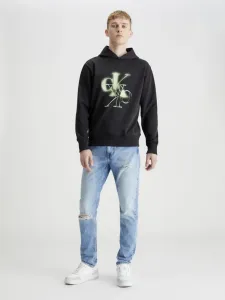 Calvin Klein Jeans Mirrored CK Logo Hoodie Bluza Czarny