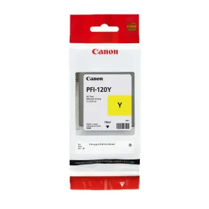 Canon tusz oryginalna PFI120Y, yellow, 130ml, 2888C001, Canon TM-200, 205, 300, 305