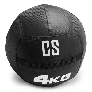 Capital Sports Bravor, piłka lekarska, wall ball, PCV, podwójne szwy, 4 kg, czarna