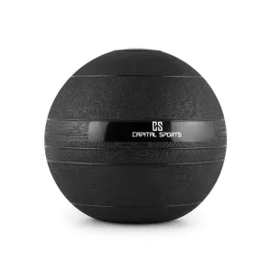 Capital Sports Groundcracker, piłka lekarska, slamball, czarna, guma, 10 kg