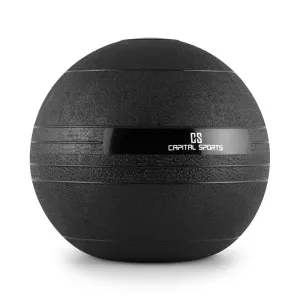 Capital Sports Groundcracker, piłka lekarska, slamball, czarna, guma, 15 kg