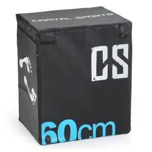 Capital Sports Rooksy, skrzynia plyometryczna, 60 x 50 x 30 cm, kolor czarny