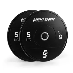 Capital Sports Elongate 2020, obciążenia, 2 x 5 kg, twarda guma,50, 4 mm