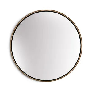 Casa Chic Fournier, lustro ścienne, metalowa rama, okrągłe, Ø 58,8 cm #93673