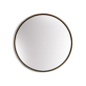 Casa Chic Fournier, lustro ścienne, metalowa rama, okrągłe, Ø 40 cm #93675