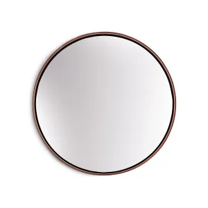 Casa Chic Fournier, lustro ścienne, metalowa rama, okrągłe, Ø 40 cm #93676
