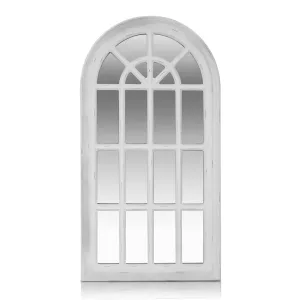 Casa Chic Savile, lustro ścienne, lustro okienne, okno francuskie, drewniana rama, 86 x 46 cm #93679