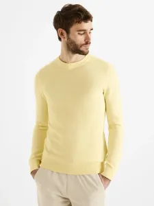Celio Bepic Sweter Żółty