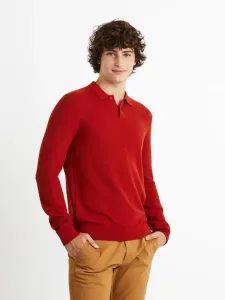 Celio Cepolpik Sweter Czerwony #185565
