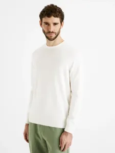 Celio Decoton Sweter Biały #390851