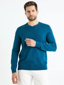 Celio Decotonv Sweter Niebieski #538564