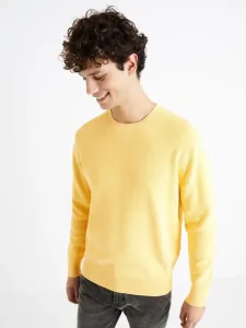 Celio Dexter Sweter Żółty #510146