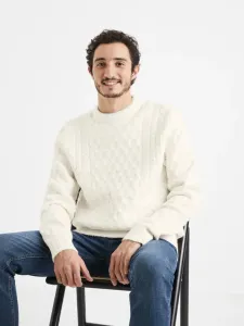 Celio Veceltic Sweter Biały #249182