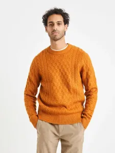 Celio Veceltic Sweter Pomarańczowy