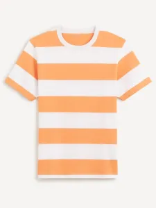 Celio Beboxr Koszulka Pomarańczowy